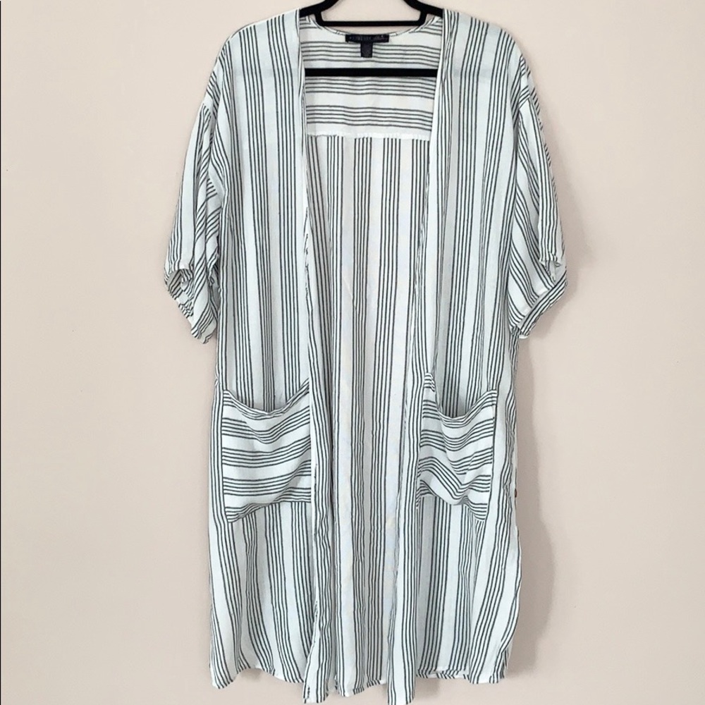 Striped Everyday/Beach Coverup